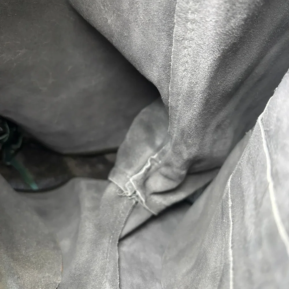 VTG 1970's Gray Suede Lenderhosen Shorts‎ 22